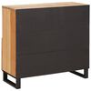 vidaXL Buffet avec porte Marron 80 x 33 x 75 cm Bois de mangue massif