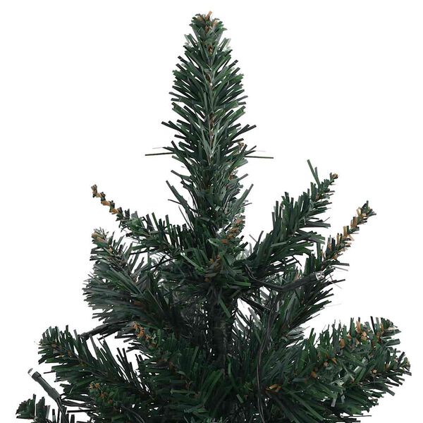vidaXL Sapin de No&euml;l artificiel pr&eacute;-&eacute;clair&eacute; et supports vert 60 cm PVC
