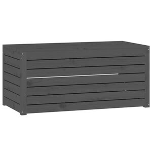 vidaXL Bo&icirc;te de jardin gris 101x50,5x46,5 cm bois massif de pin