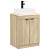 vidaXL Ensemble de mobilier de salle de bain Ch&ecirc;ne Sonoma