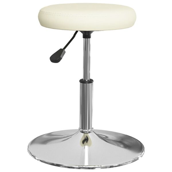 vidaXL Tabouret de bar Cr&egrave;me Similicuir
