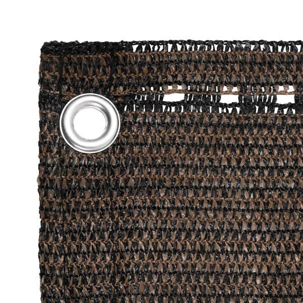 vidaXL &Eacute;cran de balcon Marron 90x300 cm PEHD
