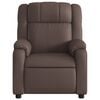 vidaXL Fauteuil inclinable Marron Similicuir