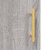 vidaXL Buffet haut Sonoma gris 69,5x34x180 cm Bois d'ing&eacute;nierie