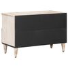vidaXL Meuble TV Blanc 70 x 33,5 x 46 cm Bois de mangue massif