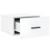 vidaXL Tables de chevet murales 2 pcs blanc brillant 35x35x20 cm