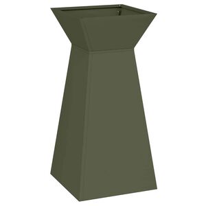 vidaXL Jardini&egrave;re &agrave; pilier Olive 35 x 35 x 73 cm