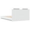 vidaXL Cadre de lit avec LED sans matelas blanc 140x200 cm