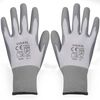 vidaXL Gants de travail PU 24 paires Blanc et gris Taille 9/L