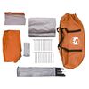 vidaXL Tente de camping tunnel 4 personnes gris et orange imperm&eacute;able