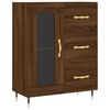 vidaXL Buffet haut Ch&ecirc;ne marron 69,5x34x180 cm Bois d'ing&eacute;nierie