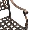 vidaXL Chaise de jardin 2 pcs Bronze 55 x 56,5 x 91cm Aluminium