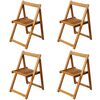vidaXL Ensemble &agrave; manger d'ext&eacute;rieur pliable 5pcs Bois d'acacia solide