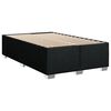 vidaXL Sommier &agrave; lattes de lit avec matelas noir 120x190 cm tissu