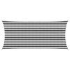 vidaXL Voile d'ombre 2 x 4 m HDPE Rectangulaire Anthracite et blanc