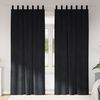 vidaXL Rideaux occultants 2 pcs Noir 140 x 245 cm Velours