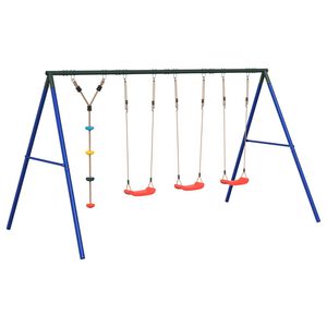 vidaXL Ensemble balan&ccedil;oire d'ext&eacute;rieur balan&ccedil;oires et corde &agrave; disque