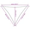 vidaXL Voile d'ombrage 160 g/m&sup2; Noir 3x3x4,2 m PEHD