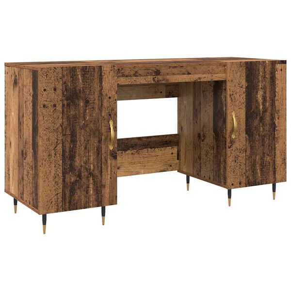vidaXL Bureau Bois ancien 140 x 50 x 75 cm Bois d'ing&eacute;nierie