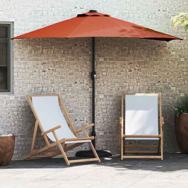 vidaXL Parasol de jardin Terre cuite 294 x 150 x 224 cm