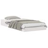 vidaXL Cadre de lit Blanc 90 x 190 cm Pin massif