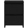 vidaXL Cabinet de chevet Ch&ecirc;ne noir 30 x 30 x 40 cm Bois d'ing&eacute;nierie
