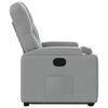 vidaXL Fauteuil inclinable Gris clair Tissu