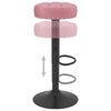 vidaXL Tabourets de bar lot de 2 rose velours