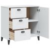 vidaXL Buffet VIKEN blanc 80x40x80 cm bois d'ingénierie