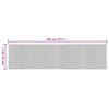 vidaXL Tapis rectangulaire marron 100x400 cm bambou
