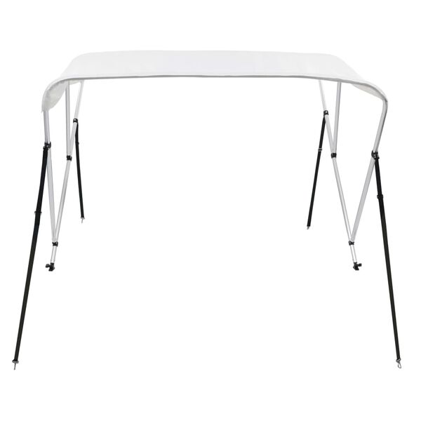 vidaXL Auvent bimini à 3 arceaux Blanc 183x140x137 cm
