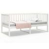 vidaXL Lit de jour sans matelas blanc 90x190 cm bois de pin massif