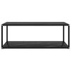 vidaXL Table basse Noir 100x50x35 cm Verre tremp&eacute;