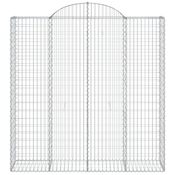 vidaXL Paniers &agrave; gabions arqu&eacute;s 20 pcs 200x50x200/220 cm Fer galvanis&eacute;