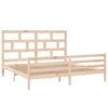 vidaXL Cadre de lit sans matelas bois massif 200x200 cm