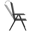 vidaXL Chaises de jardin pliables lot de 6 Textilène Noir