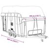 vidaXL Housse de toit de caravane gris 600x300 cm tissu non tiss&eacute;