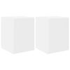 vidaXL Meuble TV mural 2 pcs Blanc 30 x 31 x 40 cm Bois d'ing&eacute;nierie