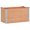 vidaXL Jardini&egrave;re sur&eacute;lev&eacute;e Marron 100 x 50 x 54 cm alu.