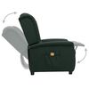vidaXL Fauteuil de massage Vert fonc&eacute; Tissu