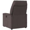 vidaXL Fauteuil de massage inclinable Marron foncé Tissu
