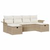 vidaXL Ensemble de canap&eacute; de jardin 6 pc Poly rotin