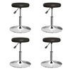 vidaXL Chaises &agrave; manger lot de 4 noir similicuir