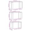 vidaXL Tables gigognes 3 pcs sonoma gris bois d'ingénierie