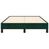 vidaXL Cadre de lit sans matelas vert fonc&eacute; 120x190 cm velours