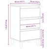 vidaXL Cabinet de chevet avec tiroir Ch&ecirc;ne artisanal 40 x 35 x 70 cm