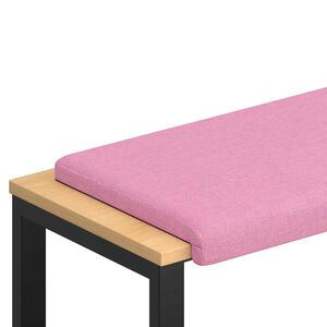 vidaXL Coussin de banc Tissu Rose Profondeur 35 cm