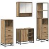 vidaXL Ensemble de mobilier de salle de bain 4 pc Ch&ecirc;ne artisanal