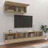 vidaXL Ensemble de meubles TV 3 pcs Ch&ecirc;ne sonoma Bois d'ing&eacute;nierie