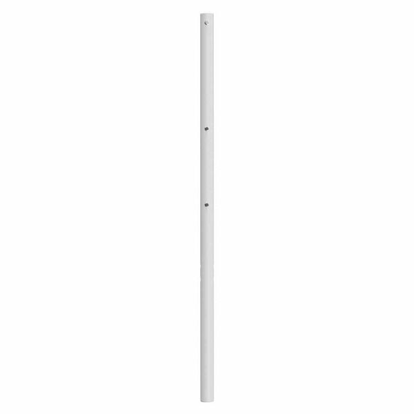 vidaXL T&ecirc;te de lit de remplacement m&eacute;tal blanc 100 cm